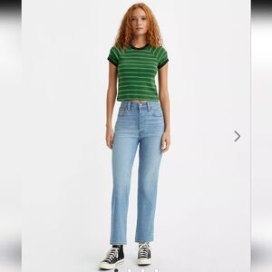 Levi's women's ribcage straight ankle jeans size 27